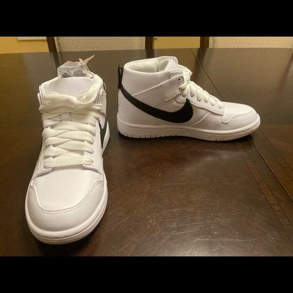 Nike White and Black High-Top Sneakers - Picture 9 of 13